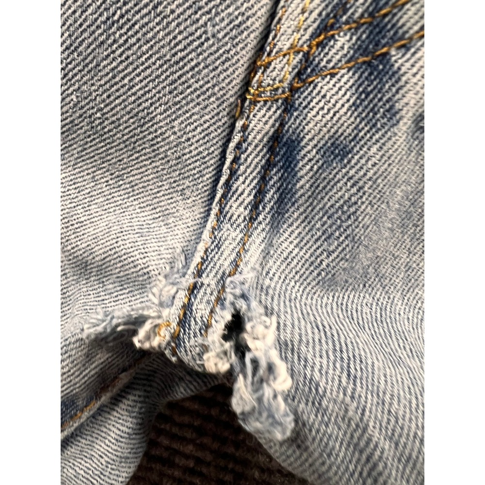 Vintage Levis 501 XX Jeans Mens 32x29 Light Wash USA Distressed Button Fly Denim - Picture 15 of 16
